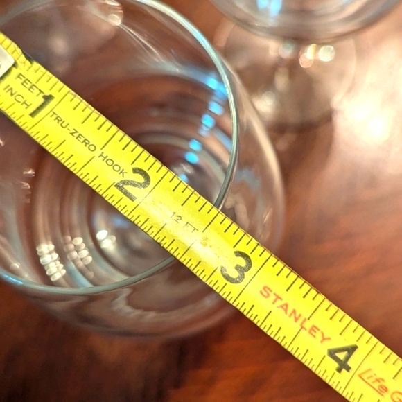 Vintage 2008 Mikasa Ripple (4) Wine Goblet/Glasses - 22oz - Picture 7 of 9